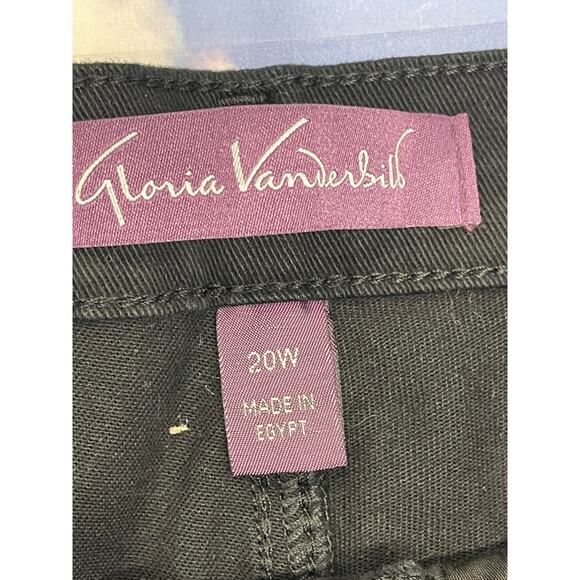 NWT Gloria Vanderbilt Women Amanda Classic Rise Tapered Leg Black Jean 20 - Picture 8 of 13